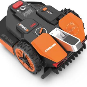 WORX Landroid Vision M800 WR208E.1 - Mähroboter ohne Begrenzungskabel für Gärten bis 800m², AI Rasenmäher Roboter (WLAN & Bluetooth, aktive Hindernisvermeidung mit KI-Technologie, Igelschutz)